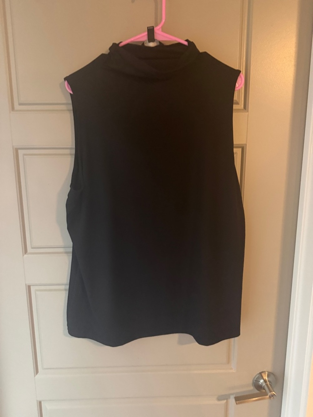 NWOT Investments Black Sleeveless Mock Neck Tank